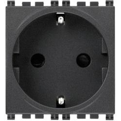 2P+E 16A German SICURY outlet grey