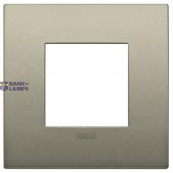 Classic plate 2M metal matt champagne