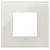 Plate 2M glass milky white