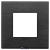 Plate 2M metal brushed black