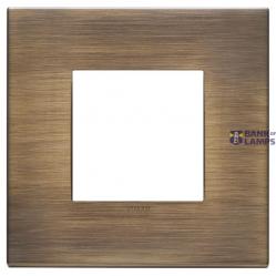 Plate 2M metal antique brushed bronze