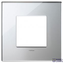 Plate 2M mirror glass ice silver