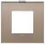 Plate 2M mirror glass opal brown