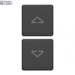 2 buttons Flat arrows symbol grey