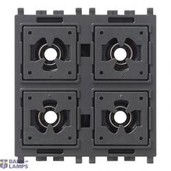 Flat/Tondo 1P NO 24V 4-button device 2M