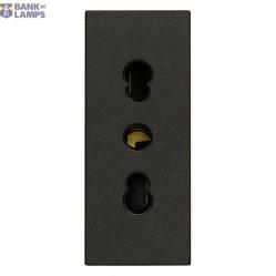 2P+E 16A P17/11 outlet black