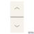 Two interlocked NO+NO 10A button white