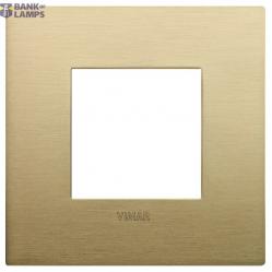 Classic plate 2M metal brushed brass