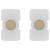 2 buttons Tondo lightable satin gold