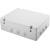 JUNCTION BOX WITH PLAIN SCREWED LID - IP55 - INTERNAL DIMENSIONS 380X300X120 - WALLS WITH CABLE GLANDS - GREY RAL 7035
