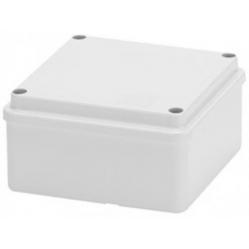 JUNCTION BOX WITH PLAIN SCREWED LID - IP56 - INTERNAL DIMENSIONS 100X100X50 - SMOOTH WALLS - GREY RAL 7035