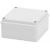 JUNCTION BOX WITH PLAIN SCREWED LID - IP56 - INTERNAL DIMENSIONS 100X100X50 - SMOOTH WALLS - GREY RAL 7035