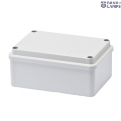 JUNCTION BOX WITH PLAIN SCREWED LID - IP56 - INTERNAL DIMENSIONS 120X80X50 - SMOOTH WALLS - GREY RAL 7035