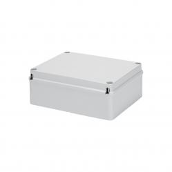 JUNCTION BOX WITH PLAIN SCREWED LID - IP56 - INTERNAL DIMENSIONS 240X190X90 - SMOOTH WALLS - GREY RAL 7035