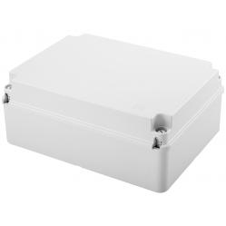 JUNCTION BOX WITH PLAIN SCREWED LID - IP56 - INTERNAL DIMENSIONS 300X220X120 - SMOOTH WALLS - GREY RAL 7035