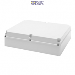 JUNCTION BOX WITH PLAIN SCREWED LID - IP56 - INTERNAL DIMENSIONS 460X380X120 - SMOOTH WALLS - GREY RAL 7035