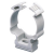 SHOCKPROOF POLYMER SADDLE COLLAR CLIP - FOR EXTERNAL CONDUITS Ø 25MM - GREY RAL 7035