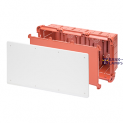 JUNCTION AND CONNECTION BOX FOR SIDE-BY-SIDE ASSEMBLY FOR UPRIGHTS - DIMENSIONS 520X260X121 - PLAIN PLUMBABLE LID - WHITE RAL9016