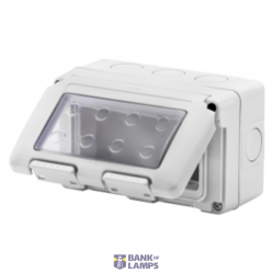 WATERTIGHT ENCLOSURE FOR SYSTEM DEVICES - 4 GANG - GREY RAL 7035 - IP55