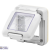 COMBI IN - WATERTIGHT CAP 2 MODULES - SYSTEM - IP55 - GRIGIO RAL 7035