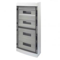 DISTRIBUTION BOARD WITH PANELS WITH WINDOW AND EXTRACTABLE FRAME - PRE- ARRANGED FOR TERMINAL BLOCK - (18X4) 72M IP65