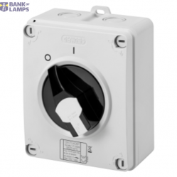Rotary Isolator Switch 70 RT HP Insulated Box 25A 2P IP66 Lockable