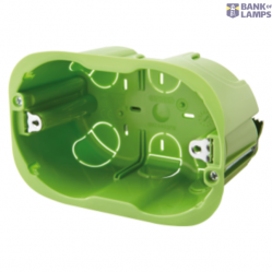 GREEN WALL - HIGH CAPACITY RECTANGULAR BOX - 3 GANG - DIMENSIONS 110x73x50 - HALOGEN FREE