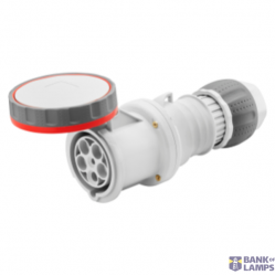 STRAIGHT CONNECTOR HP - IP66/IP67/IP68/IP69 - 3P+N+E 63A 346-415V 50/60HZ - RED - 6H - MANTLE TERMINAL
