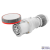 STRAIGHT CONNECTOR HP - IP66/IP67/IP68/IP69 - 3P+N+E 63A 346-415V 50/60HZ - RED - 6H - MANTLE TERMINAL