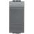 Living Light - blank plate 1mod - black - plastic - IP20
