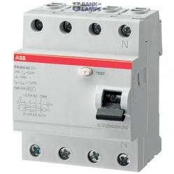 FH204 A-63/0.03 Residual Current Circuit Breaker 4P A type 30 mA