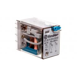 General purpose Rel. 2CO 10A/24VDC/Agni/Test button/Mech.ind. (55.32.9.024.0040)