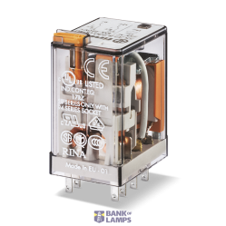 General purpose Rel. 2CO 10A/12VAC/Agni/Test button/LED/Mech.ind. (55.32.8.012.0054)
