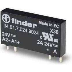 Ultra-Slim PCB relay SSR 1NO 6A/24VDC out. 24VDC/Sensitive (34.81.7.024.9024)
