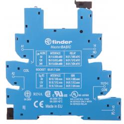 Screw socket 6+12+24VUC for 35mm.rail, 34.51/81 MasterBASIC (93.61.7.024)