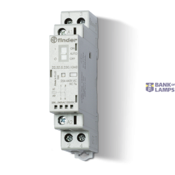 Mod.contactor 17,5mm.2NO 25A/230VUC, AgNi/Mech.ind.LED (22.32.0.230.1320)