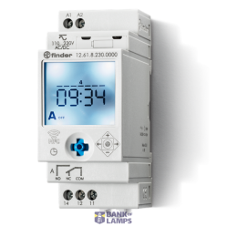 Dig.Time Switch 35mm.1CO 16A/110.230VUC, weekly progr.Smartphone (12.61.8.230.0000)