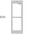 Pixel frame+plate 2M grey