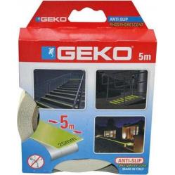 Anti-slip tape 25x5m WHITE 220/53 GEKO