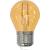 LED Filament Bulb E27, 2W, P45, Yellow