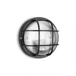 Wall light RONDO E27 60W IP44 black EDM 34353