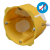 INSTRUMENT BOX, Configuration Na, Ochre Colour, Soundproofing