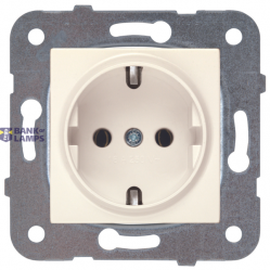 Karre-Meridian Beige (Quick Connection) Earthed Socket