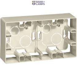 Karre Accessory Beige 2 Gang Surface Mounted Box