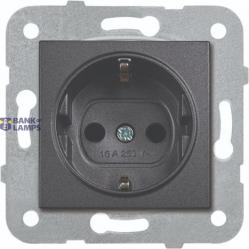 Novella-Trenda Black (Quick Connection) Earthed Socket