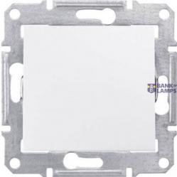 Sedna - 1pole 2way switch - 10AX without frame white