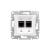 Sedna - double data outlet - RJ45 cat.5e UTP without frame white