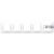 Sedna - horizontal 5-gang frame - white