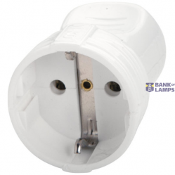 Accessories White Female Plug - Earthed