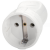 Accessories White Female Plug - Earthed
